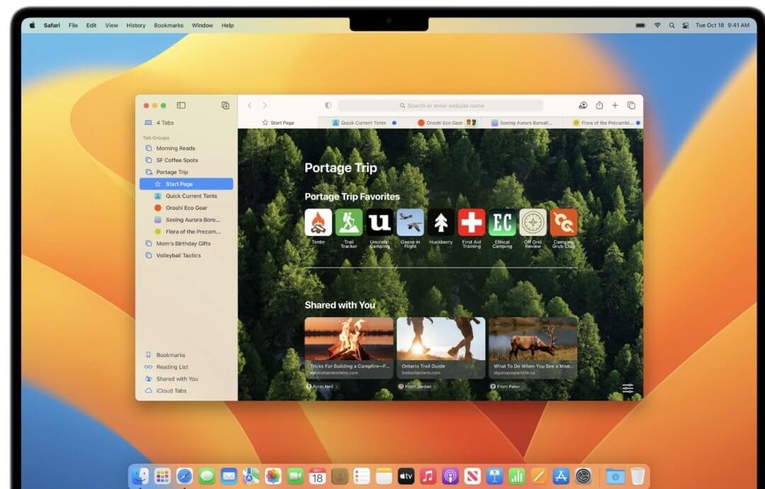 如何在 MACOS VENTURA 中使用 SAFARI 选项卡组进行有组织的协作浏览-2
