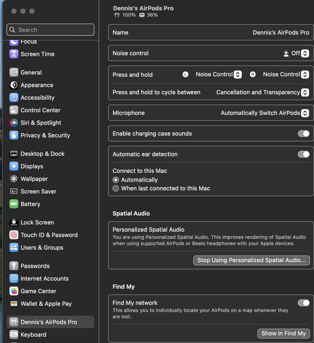 如何通过 MACOS VENTURA 使用和调整 AIRPODS-2